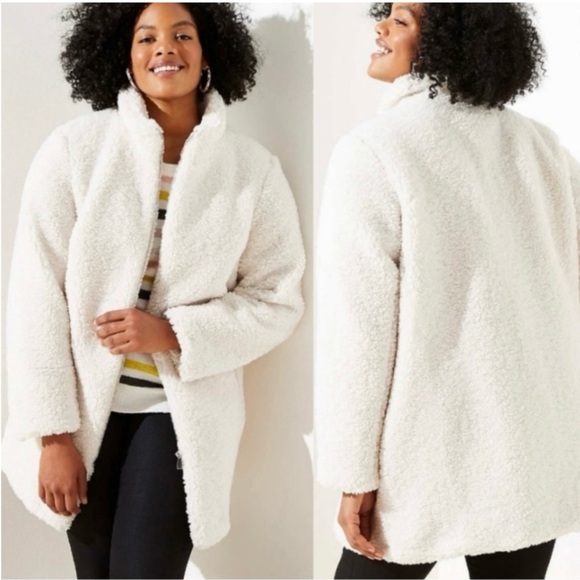LOFT Jackets & Blazers - LOFT Teddy Funnel Neck Coat